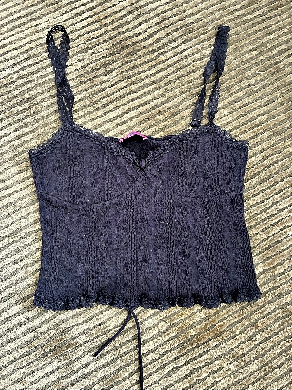 Lace Camisole in Blue Like New